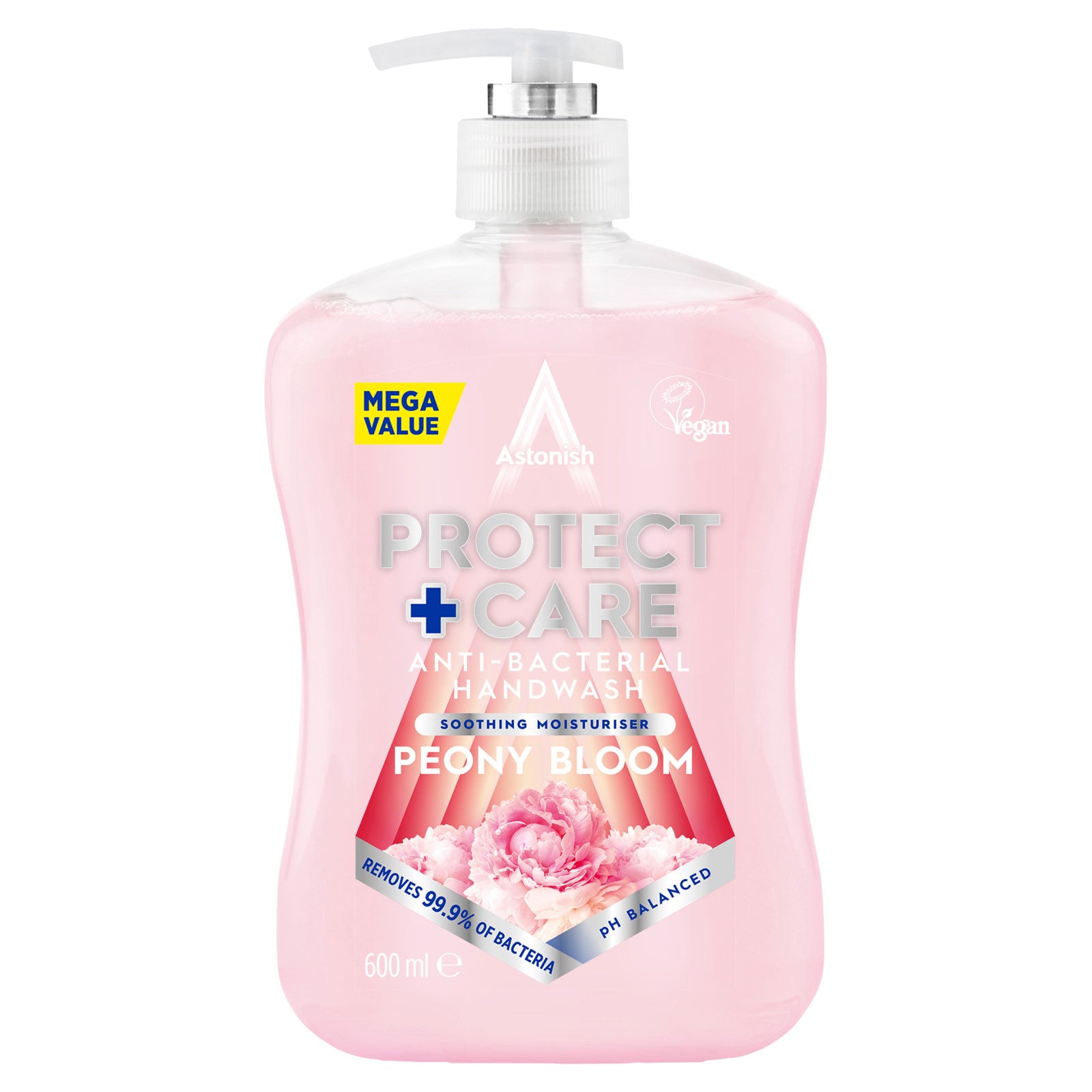 Buy Astonish Protect & Care Peony Bloom Handwash 600ml - Premium Quality Toiletries Online - Product Image Buy Astonish Protect & Care Peony Bloom Handwash 600ml - Premium Quality Toiletries Online - Product Image